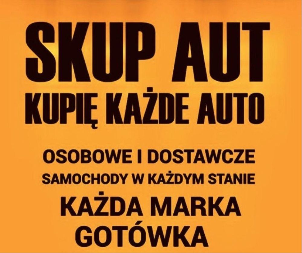 SKUP AUT samochodów najlepsze ceny 24h/7 legalnie