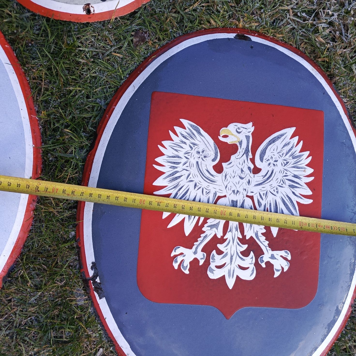 Stare emaliowane tablice PRL komplet