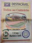 Programa de jogo Marítimo Leeds taça UEFA 1998/99