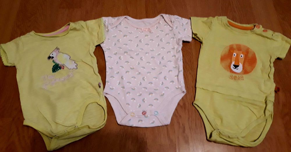 Zestaw body na krótki rękaw 5 10 15 rozmiar 62