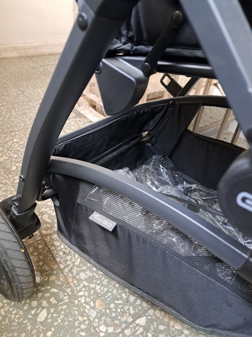 wózek spacerowy easy go optimo się, przód tył