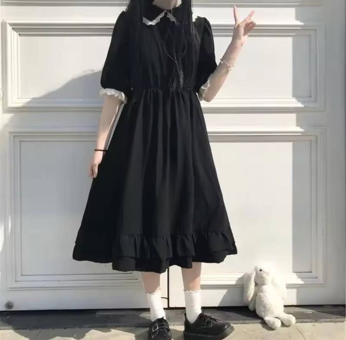 платье лолита харадзюку Zxc черное