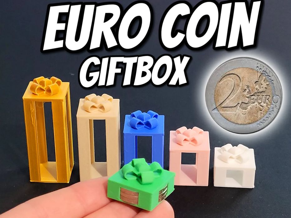 Caixa de Presente para Moedas de Euro