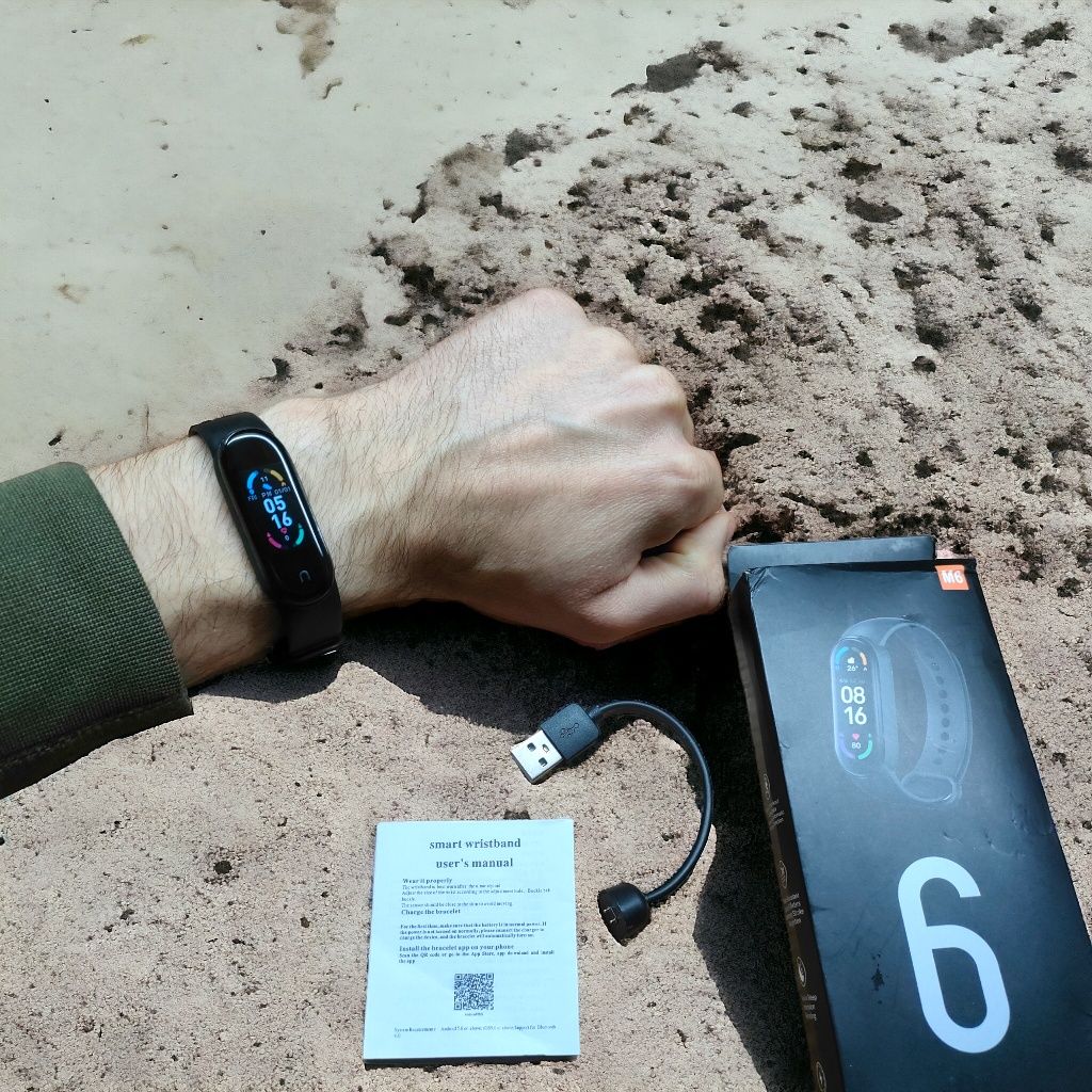 Фитнес браслет Smart Band 6 пульсометр