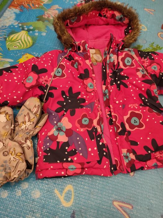 Huppa Куртка штани 92 зима дівчинка 4 роки