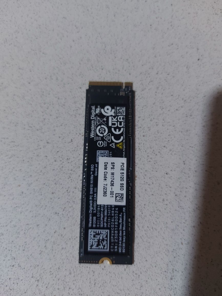 Disco M2 NvME 512 GB wD