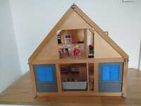 Play tive drewniany domek dla lalek z mebelkami