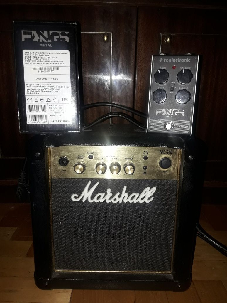 Комбік Marshall MG10G педаль  ефектів  fangs metal distortion