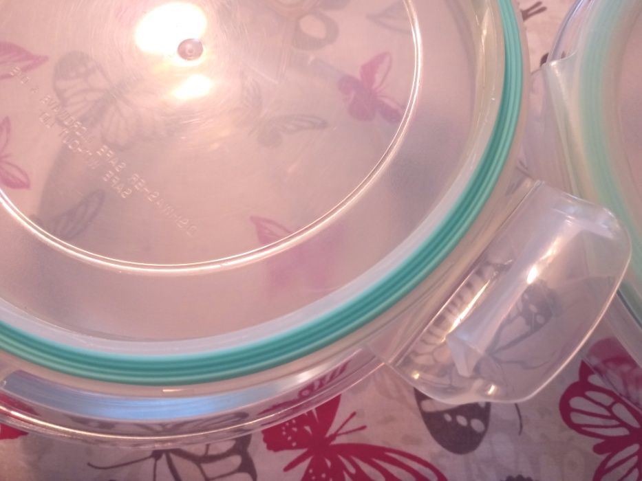 Caixas Vidro Comida Bebé Tupperware Antibacteriano