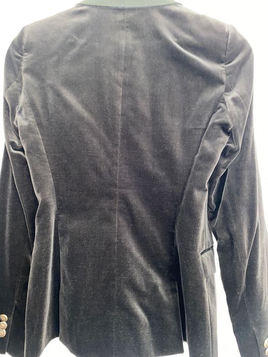 Blazer em veludo verde escuro massimo dutti