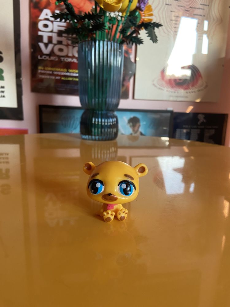 Lps żółty niedźwiedzi little pet shop