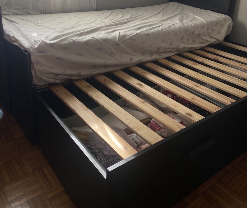 Cama individual dupla c/2 gav ikea
