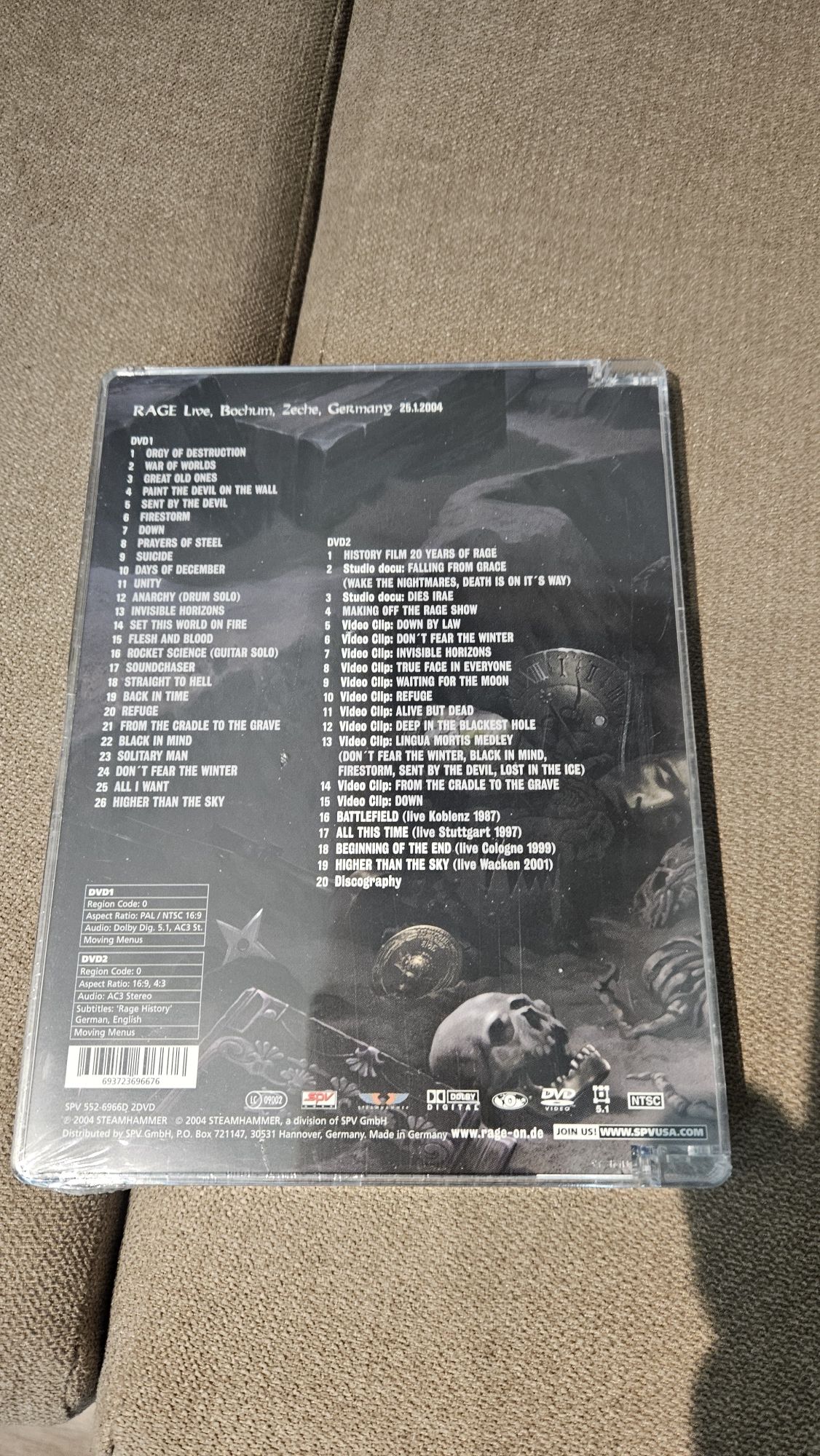 Dvd rage - from the cradle to the stage selado