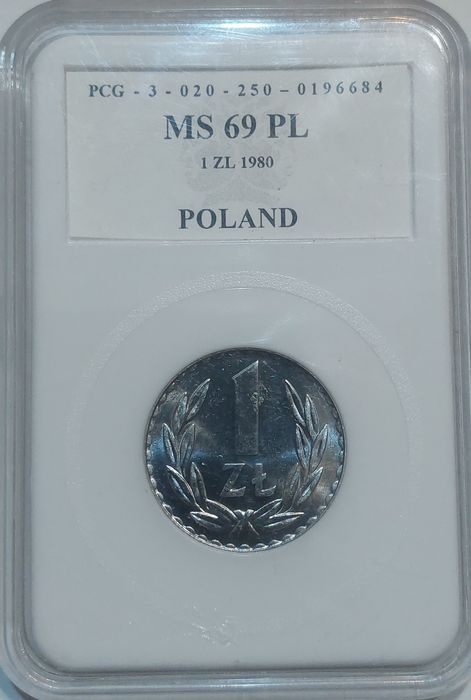 1 złoty 1980 PRL (PCG MS69)*