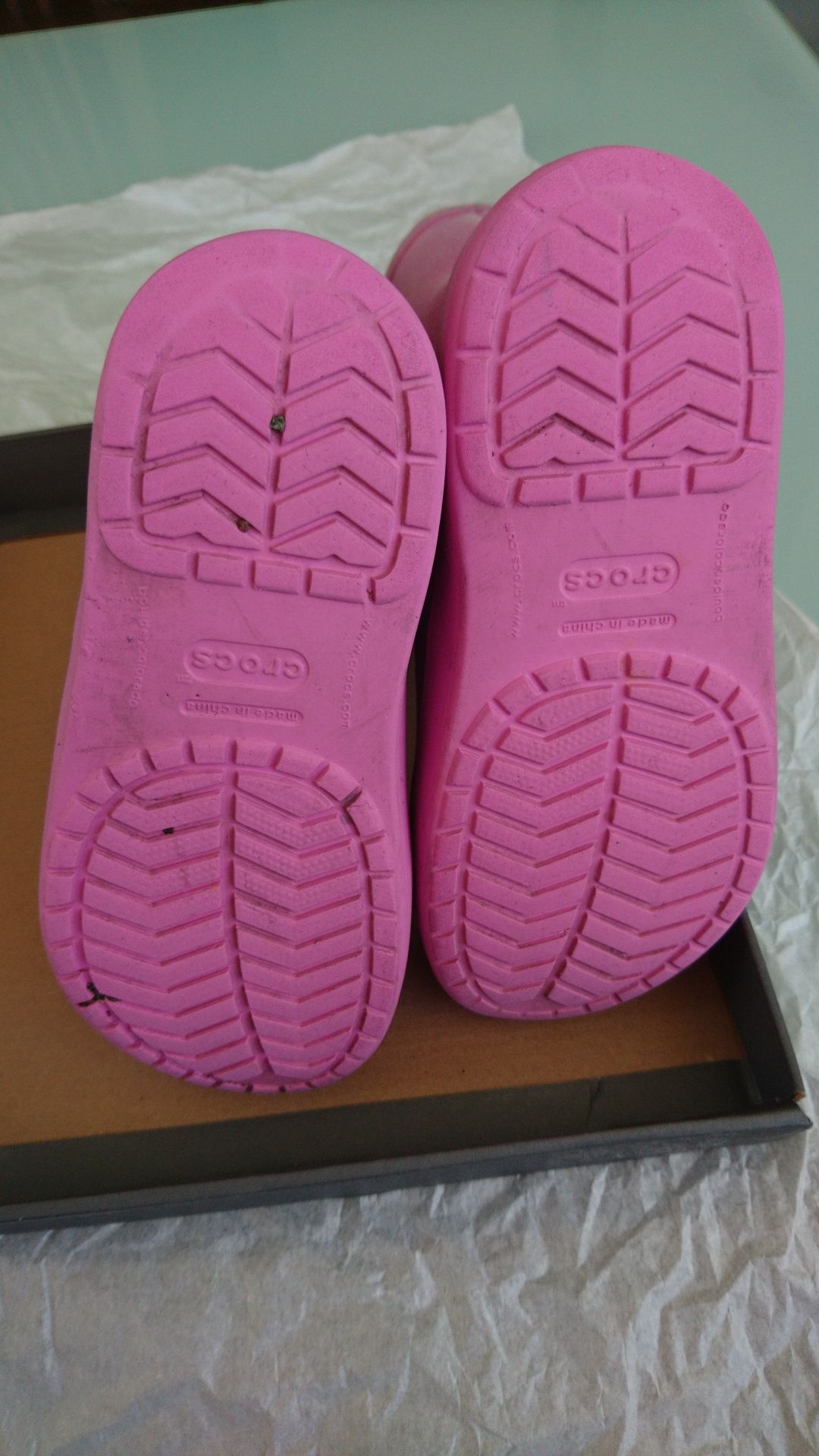 Crocs Детские демисизонные сапожки  С 11, (размер 28-30)