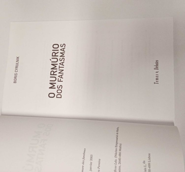 O Murmúrio dos Fantasmas, de Boris Cyrulnik