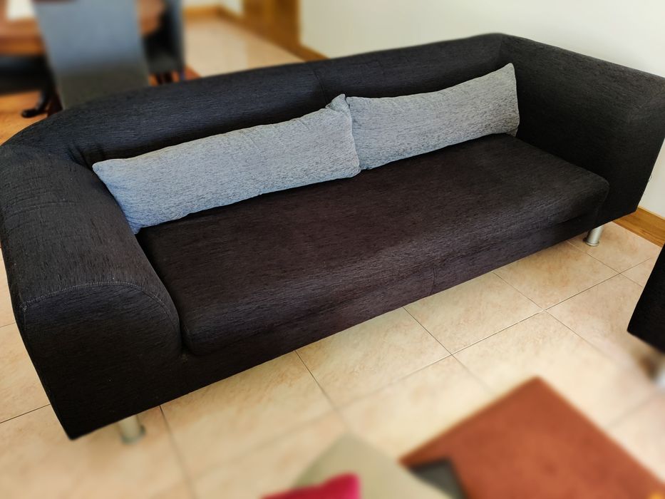 Conjunto de 3 sofás em tecido como novos