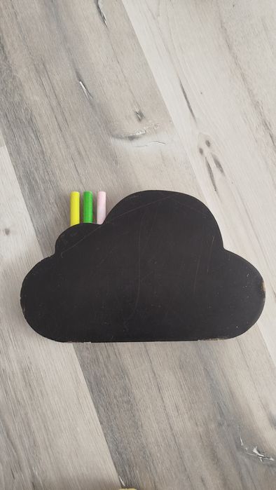 Tablica kredowa chmurką do postawienia