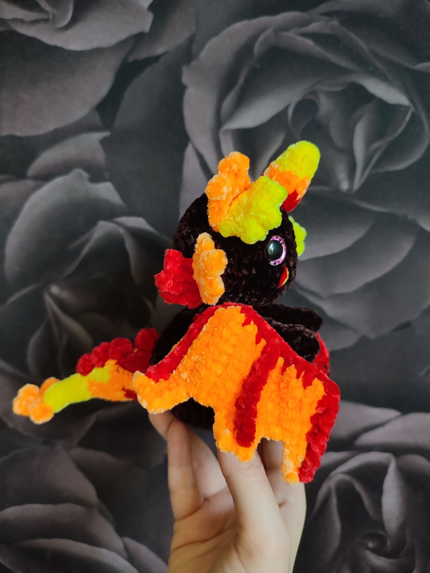 Magiczna ognista wróżka amigurumi
