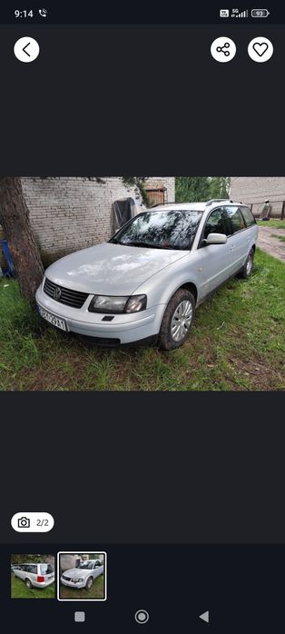 VW Passat B5 kombi LB7Z drzwi prawy przód prawy lewy tył lampa przód