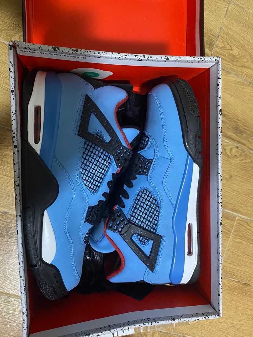TravisScottCactusJack/ButyJordan4*RetroUnisextrampkiRozmiar.40