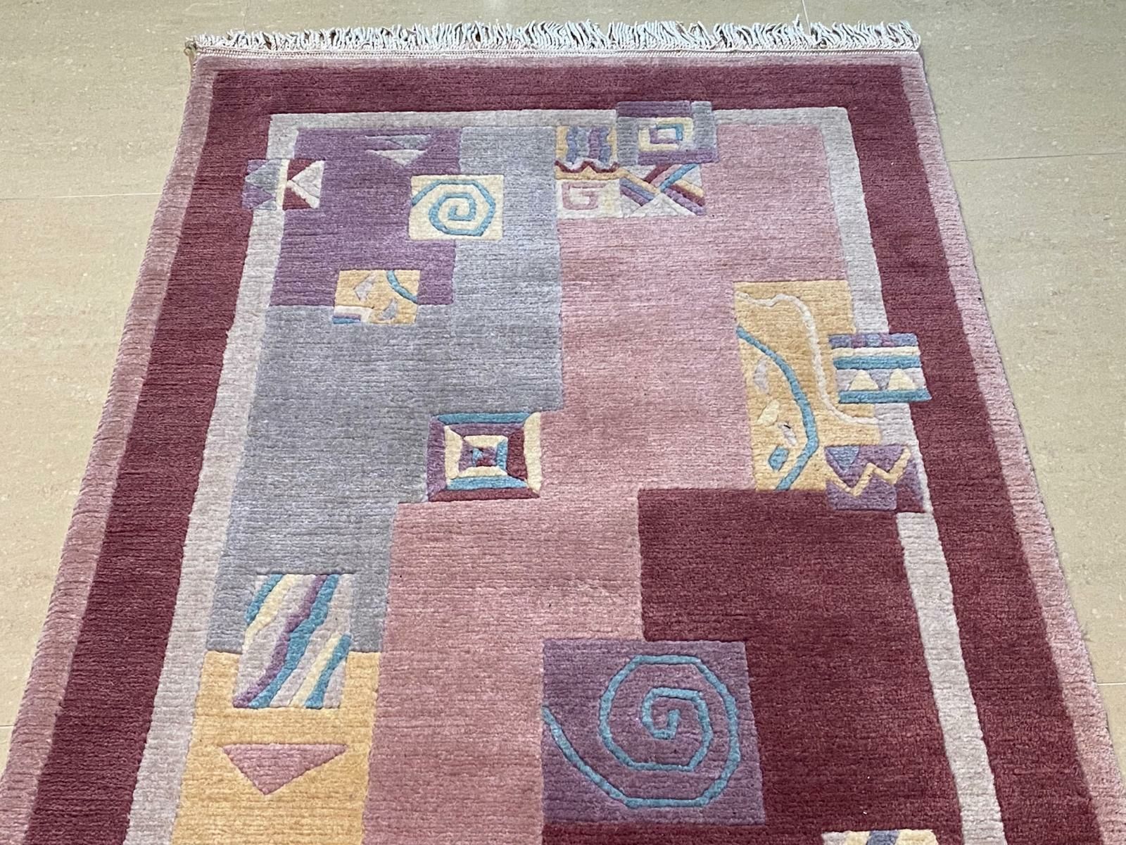 Kaszmirowy dywan z Nepalu 160 # 75 Ręcznie tkany  - wełniany