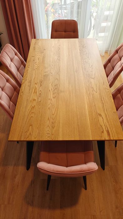 Stół dębowy loft do salonu do jadalni stolik kawowy  lite drewno