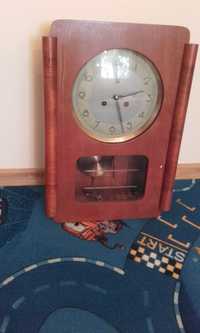 Stary zegar wiszący Art Deco przedwojenny