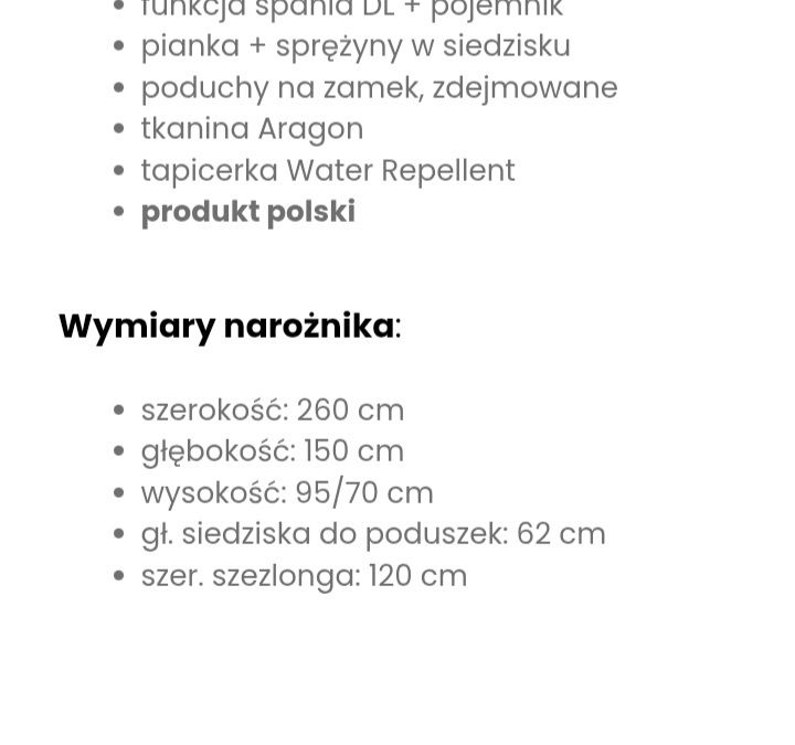 Nowoczesny narożnik z funkcją spania