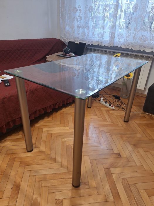 Stół prostokątny Szklany