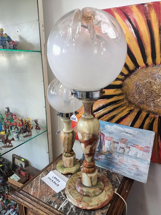 Dwie duże lampy Murano