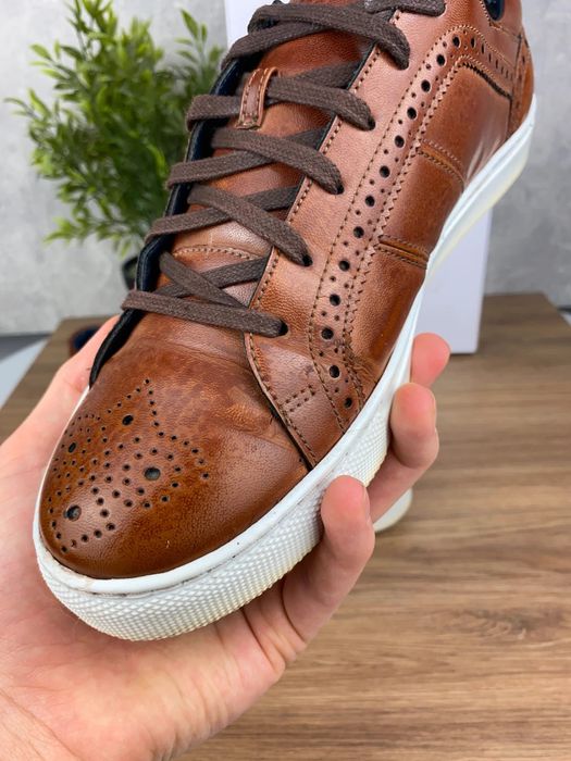 Buty męskie Ben Sherman Tony r. 43 - eleganckie brązowe sneakersy