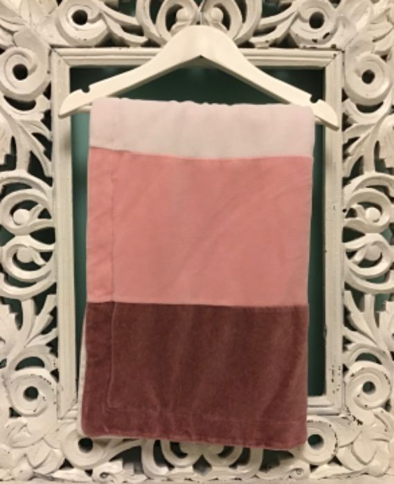 Mantas de bebé de algodão rosa