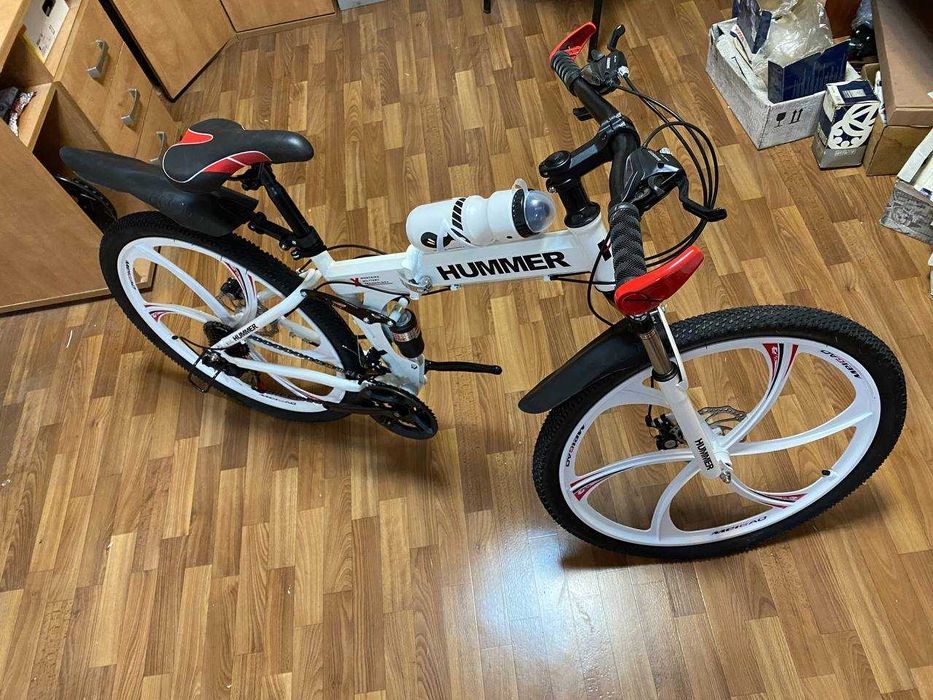 Велосипед складний Hummer на литих дисках 26 дюймів Двопідвіс