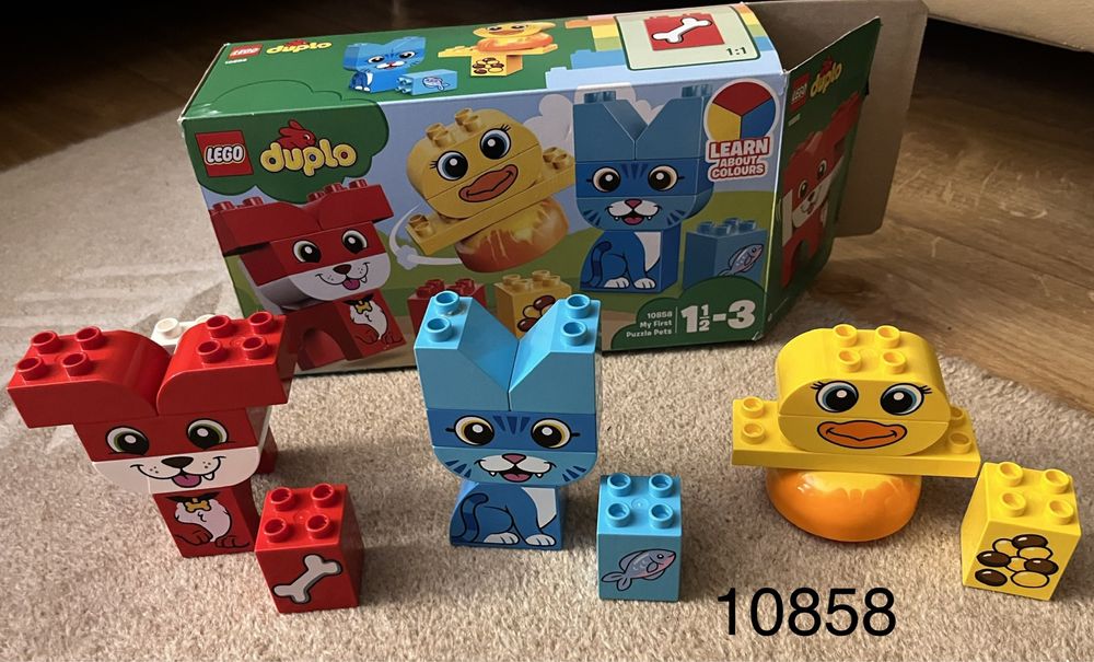 LEGO DUPLO: 10573, 10858, 10870, GRATISY - jak nowe