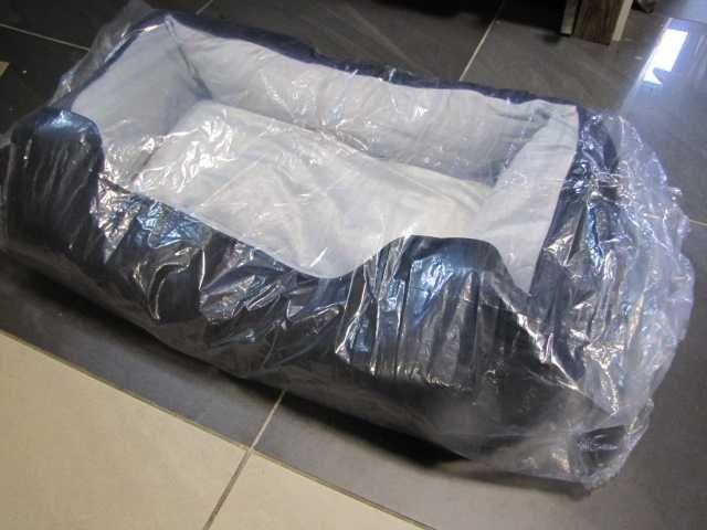 lionto Legowisko dla psa 2w1 dwustronna poduszka, (M) 80x60 cm/Szary