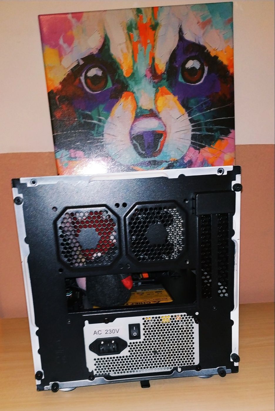 Корпус Thermaltake Core V1 white itx mini pc custom