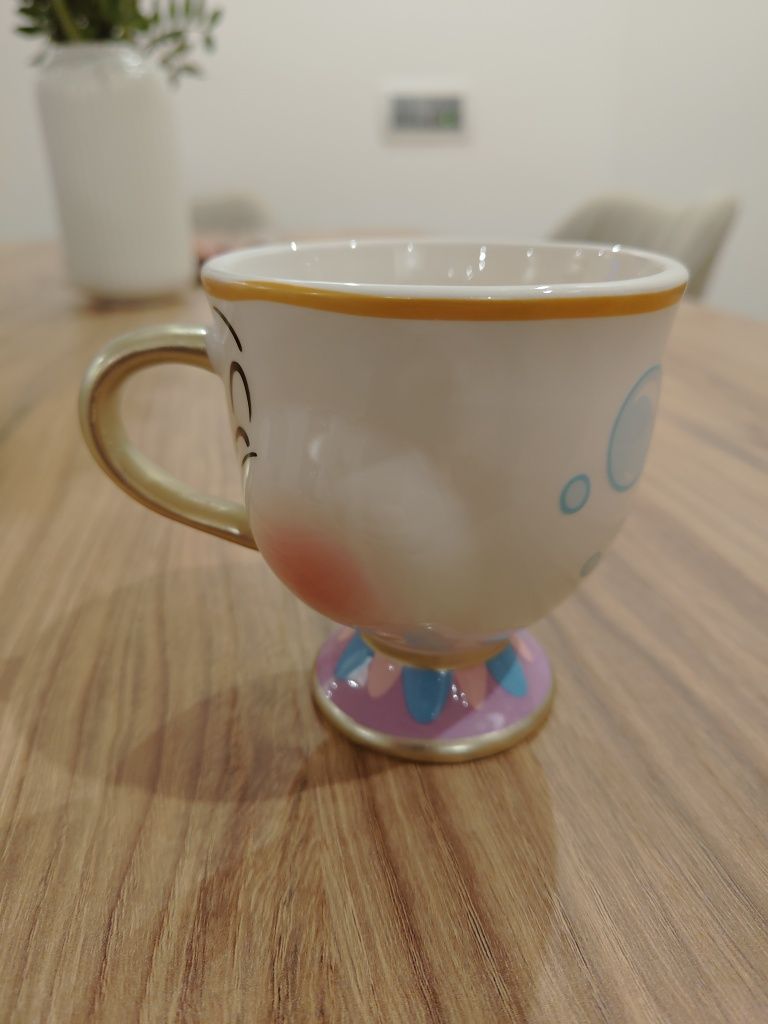 Conjunto de bule com duas chávenas da Bela e o Monstro