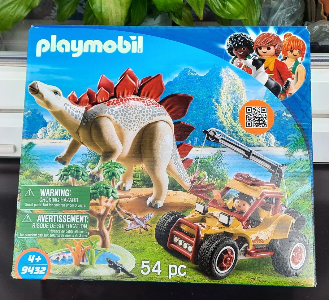 Playmobil Dinos 9432 Playmobil 9432 Dinozaur Stegozaur Pojazd Badawczy