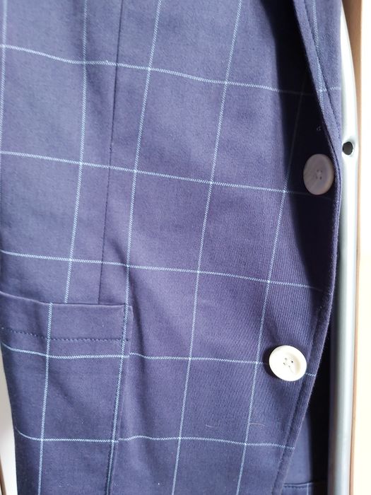 Marynarka Męska - niebieska w kratę. ZARA MEN. R.46