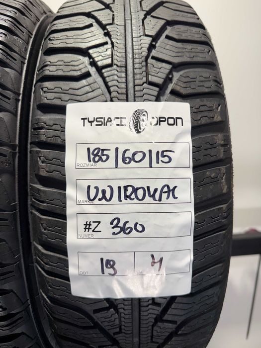 Opony Zimowe 185/60/15 Uniroyal MSPlus77 Komplet #Z360