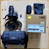 Nikon D90 18-55/55-200 super kit