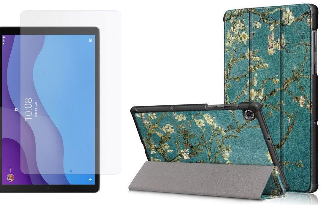 Etui Do Lenovo Tab M10 2Nd Gen 10.1 Sakura + Szkło