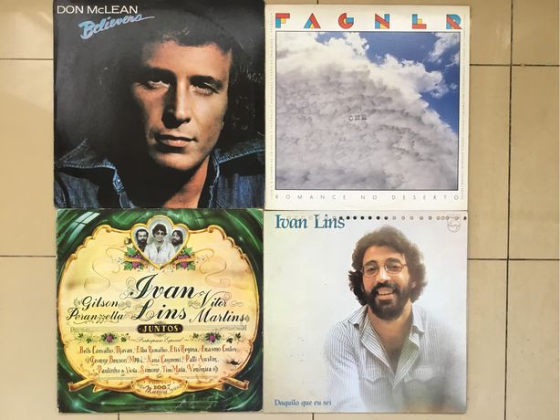 Discos de vinil Don McLean, Ivan Lins ,Fagner