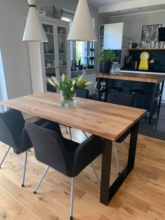 Stół komoda regał dębowy dąb drewniany loft handmade na wymiar