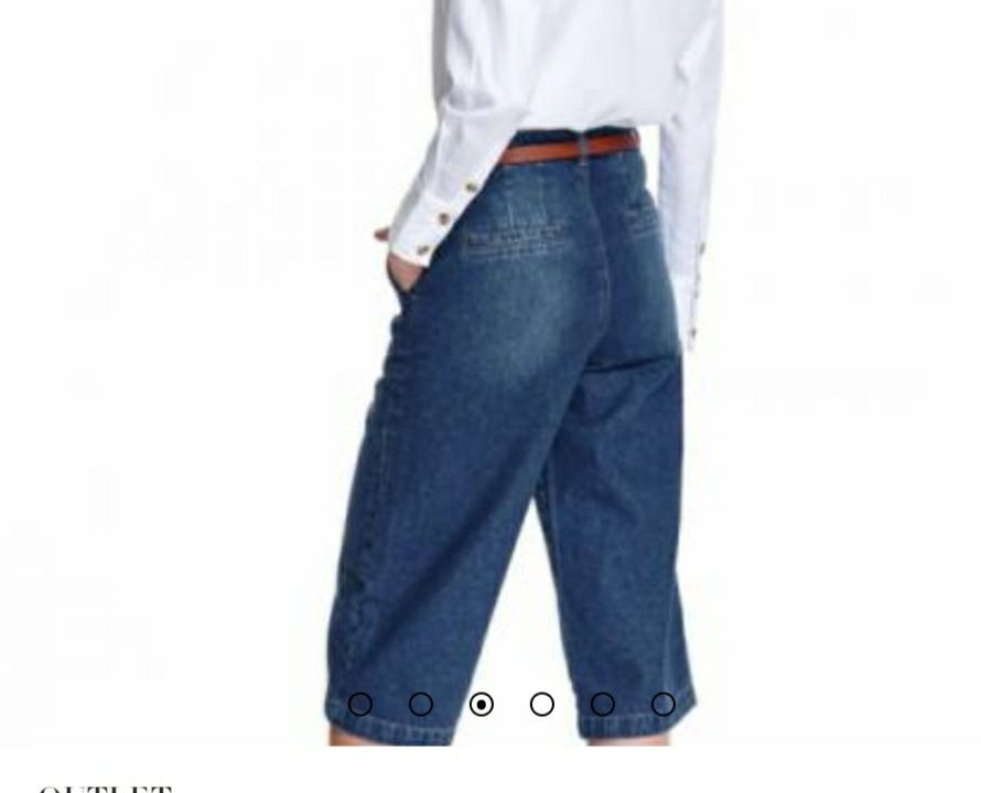 Spodnie jeansowe culotte roz 34 z metką