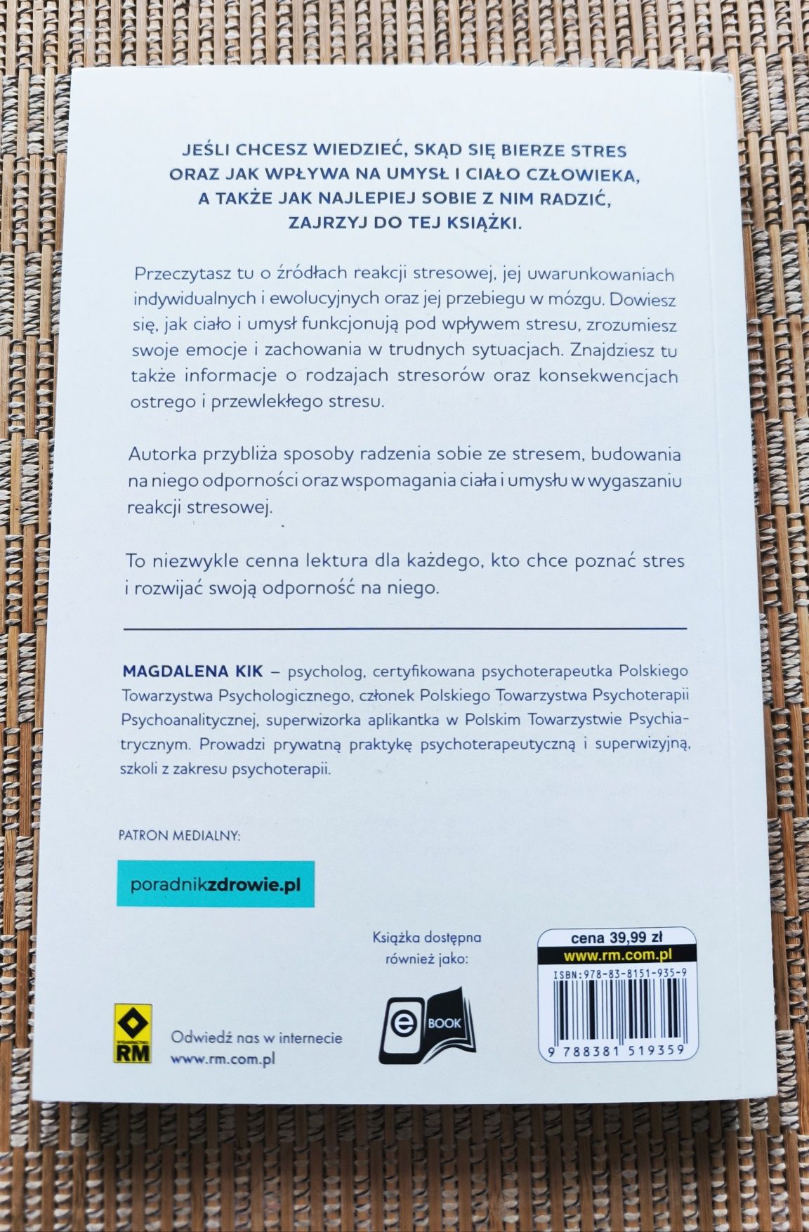 Nowa książka Stres Magdalena Kik 2025