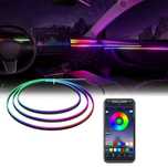 Підсвітка салону авто Ambient light RGB, LED стрічка USB Bluetooth