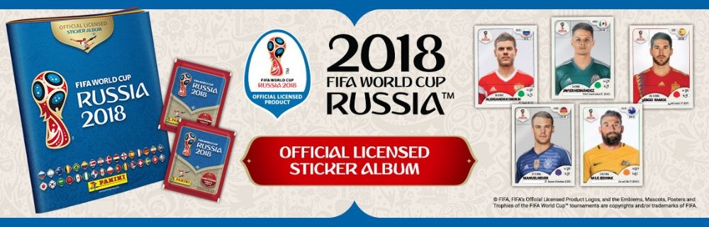 Cromos Fome de vencer 2018 e 2020, Mundial 2018 PANINI