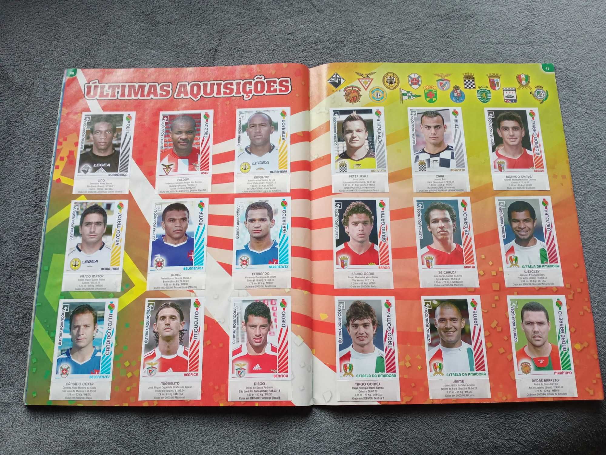 Caderneta Futebol: Superliga 2006/2007 Panini ( Futebol 06 07 )